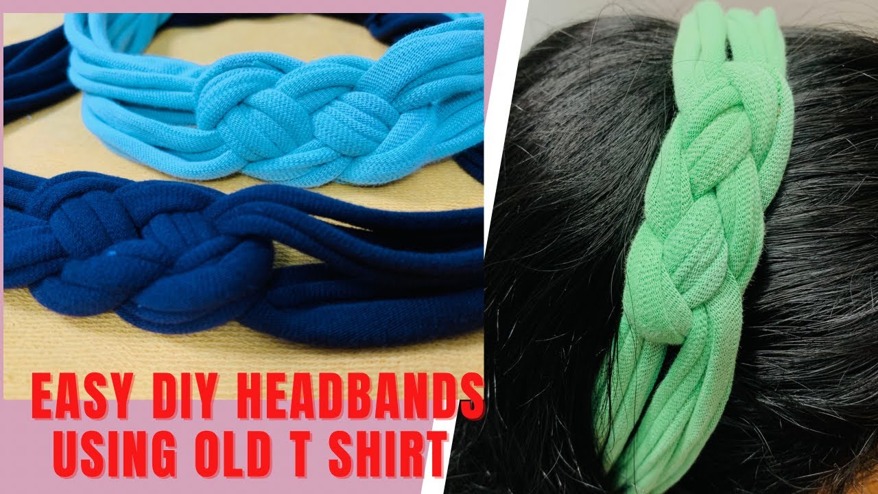 Easy DIY Stylish Headband from Old T Shirt