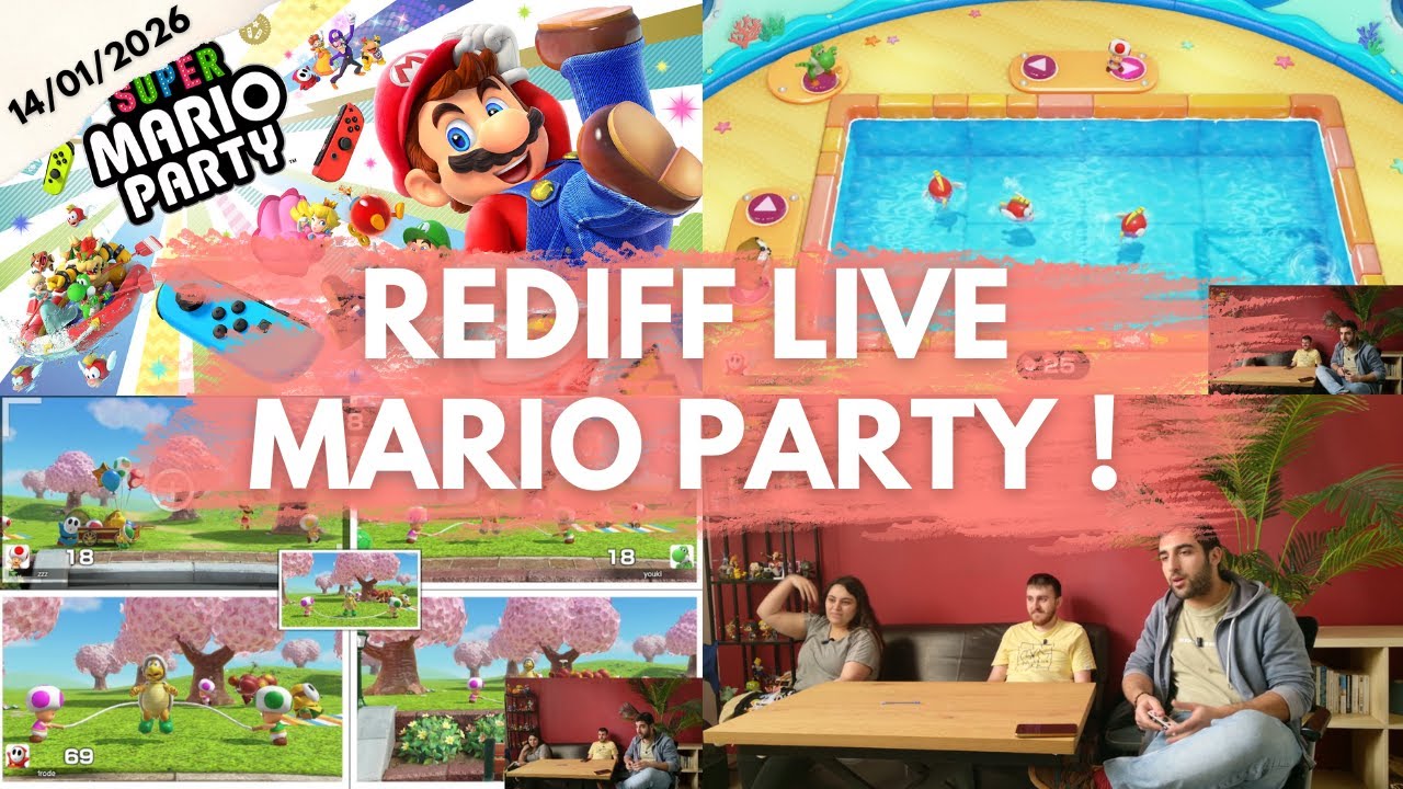 Rediff Live Mario party 14/01/2026
