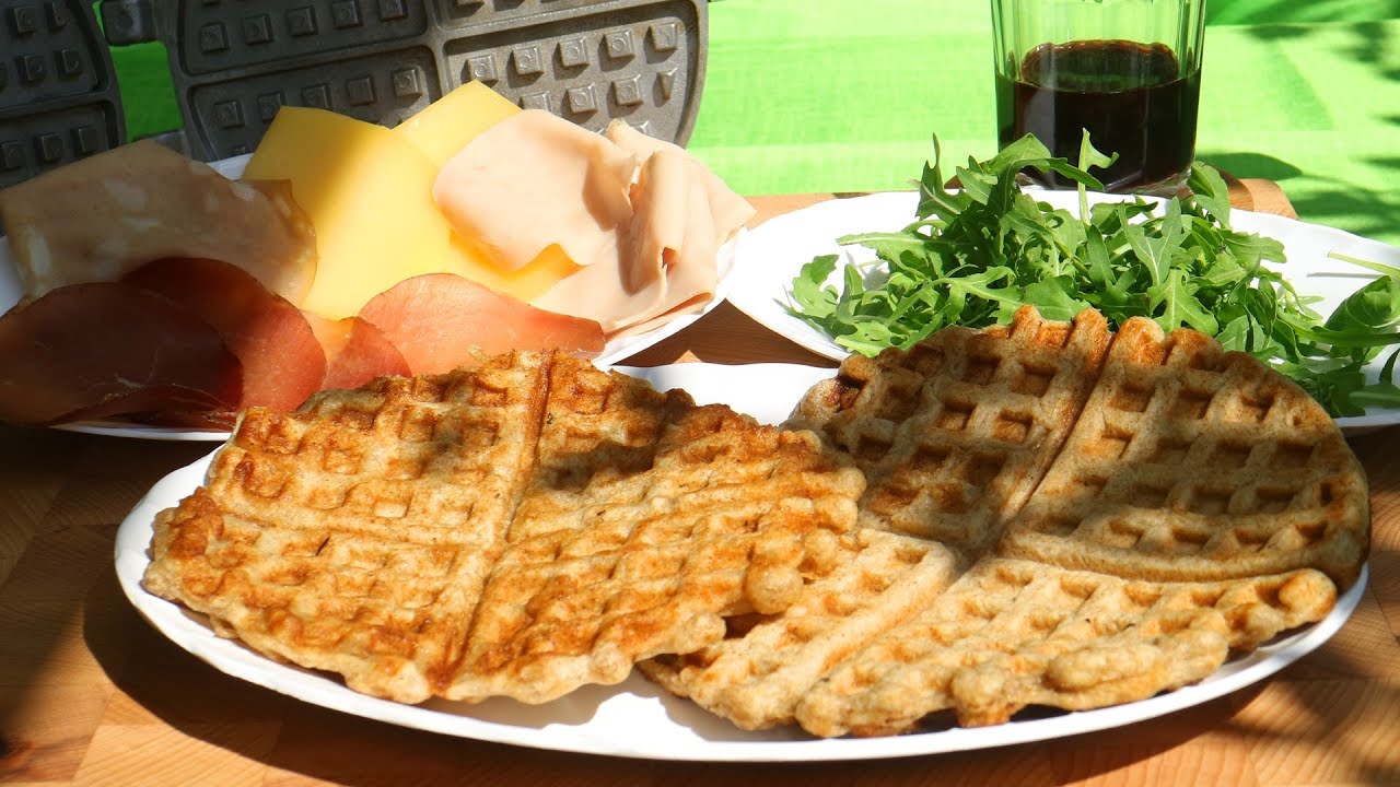 Waffle o Gofri gustoso con la farina di segale