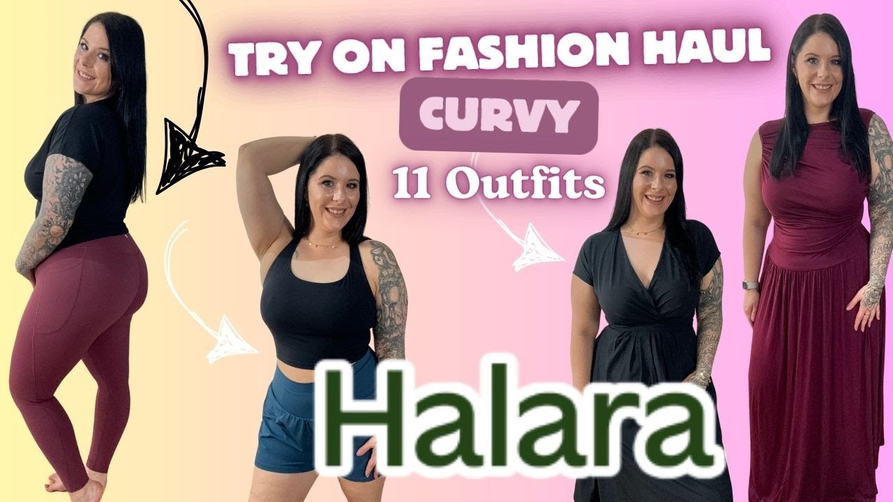 Halara Curvy XXL Try on FASHION HAUL 🎽 👚 11 Outfits Deutsch Halara Kleid