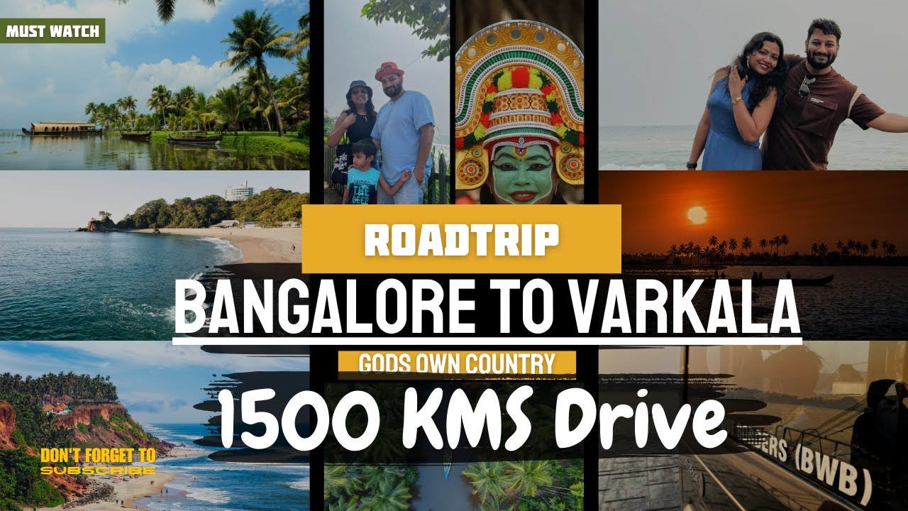 BANGALORE to VARKALA Roadtrip |Kerela Roadtrip with a Kid in Force Gurkha | via Madurai | BWB