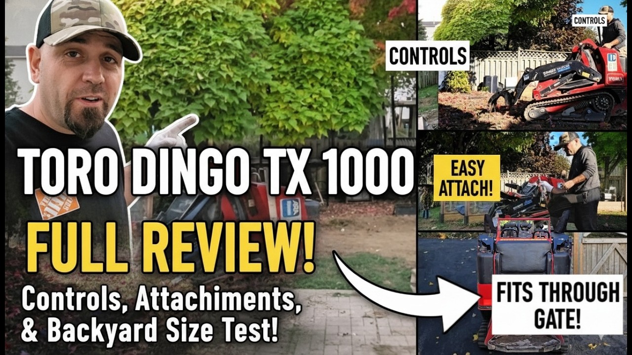 TORO DINGO TX 1000 Review: Controls, Attachments, & Backyard Test!