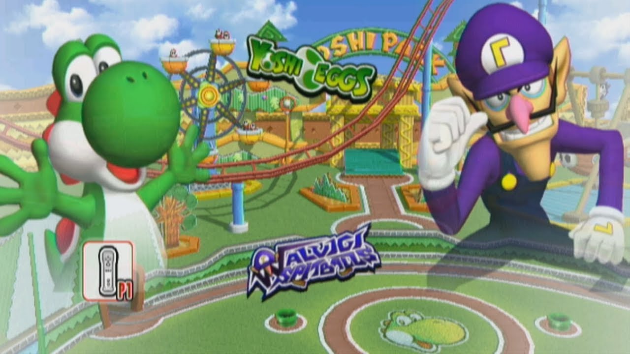 Mario Super Sluggers | Yoshi vs Waluigi @ Yoshi Park