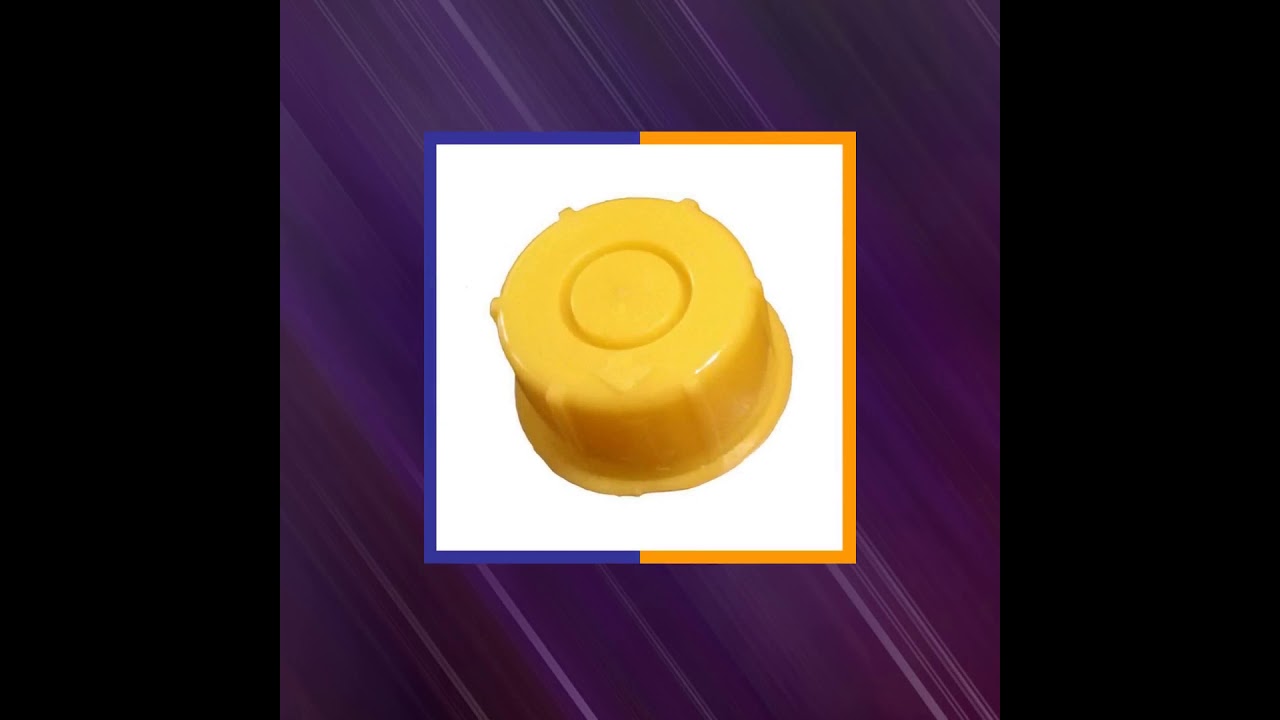 Blitz Yellow Spout Cap fits Self-Venting Gas Can spouts (Pack of 4)