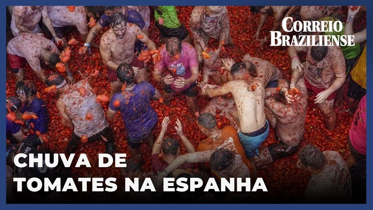 TOMATINA: PESSOAS DE TODO O MUNDO PARTICIPAM DA 