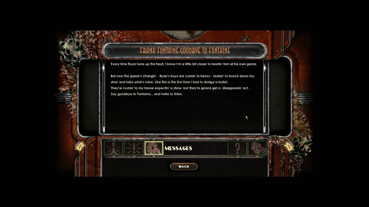 Bioshock 2: Frank Fontaine - Audio Diaries