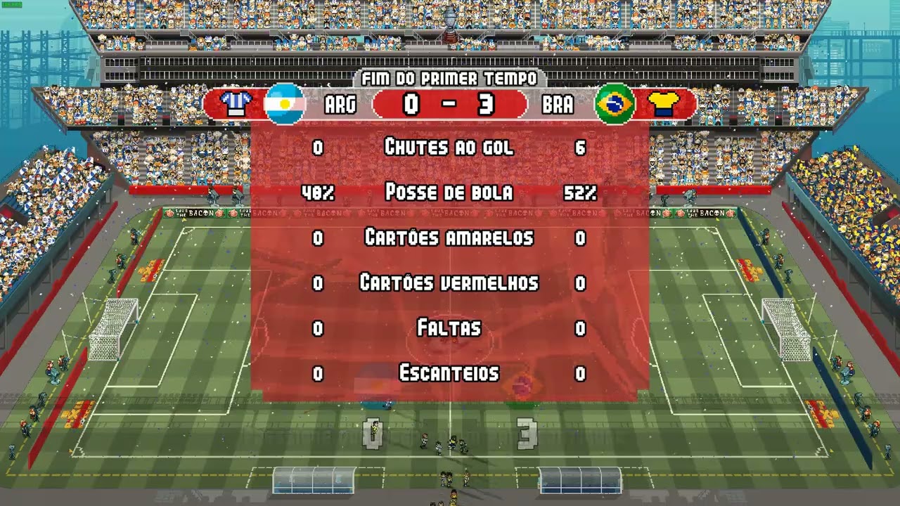 Pixel Cup Soccer Ultimate Edition Final- Brasil x Argentina (Easy Mode)