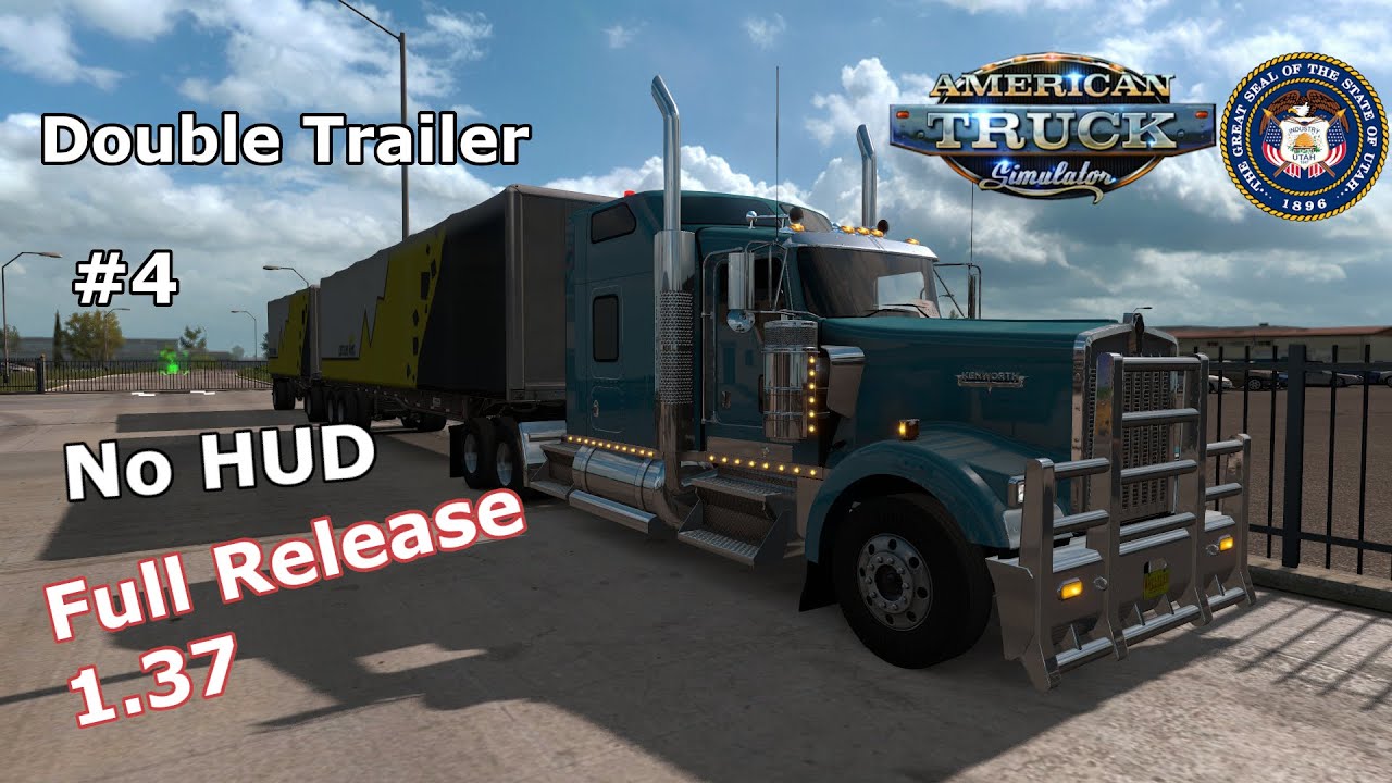 ATS: Double trailer from Provo to Salt Lake City | Utah DLC | 1.37