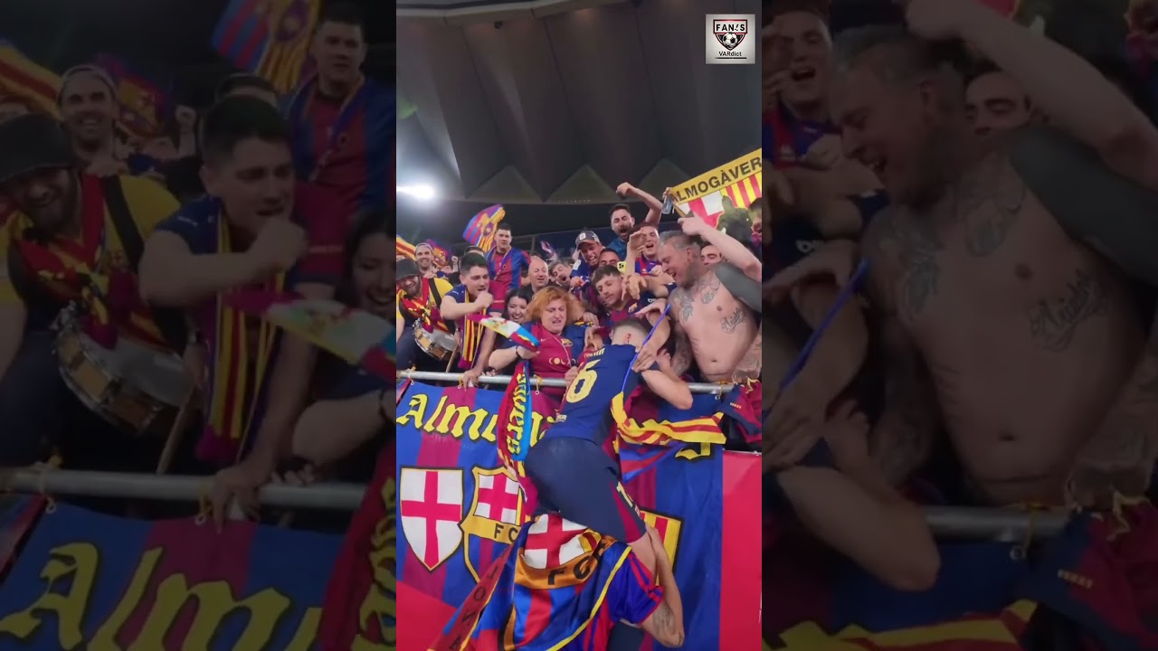 Barca fans hyped #soccer #football #goals #celebration #win #copadelrey #barca #Madrid #trend