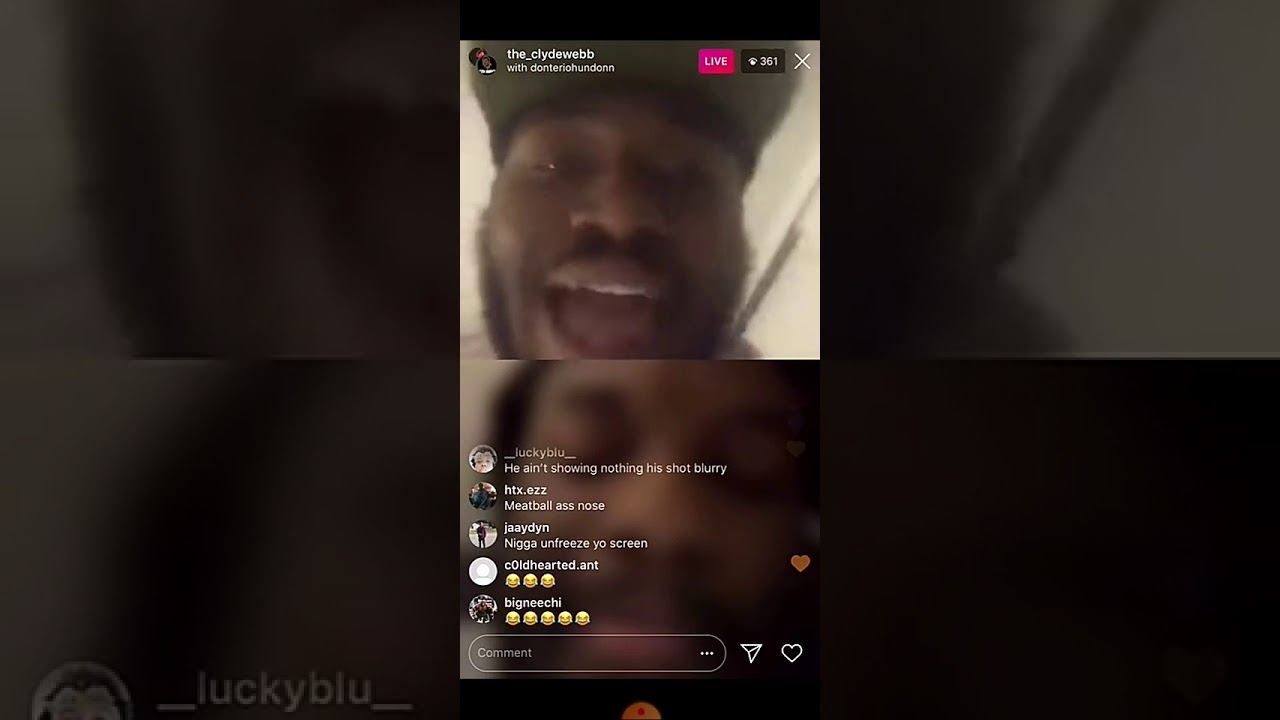Donterio argues wit Clyde webb