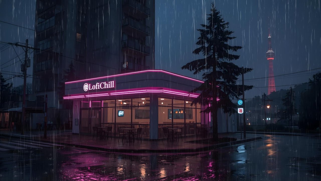 Rainy Night Anime Lofi 🌙 Fall Asleep Fast with Calm Chill Beats