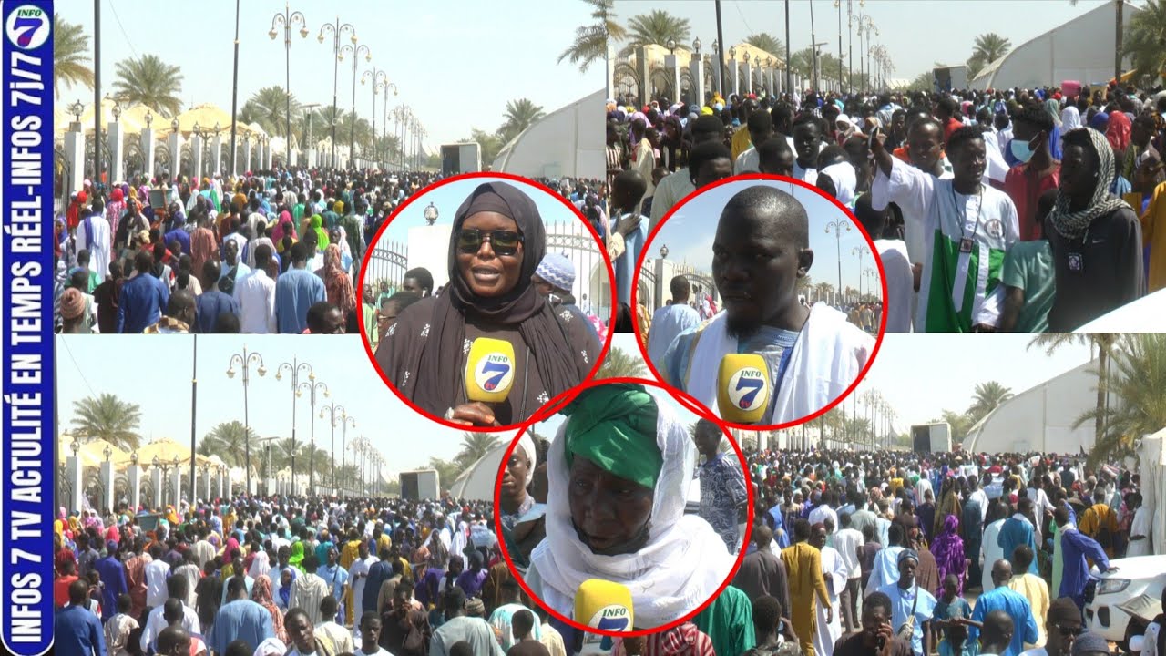 TOUBA :Grand reportage sur  esplanade Grande Mosquée de Touba journée Xasida la réaction des fidèles