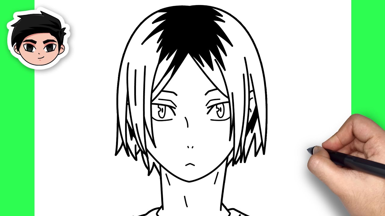 How To Draw Kenma | Haikyuu! - Easy Step By Step