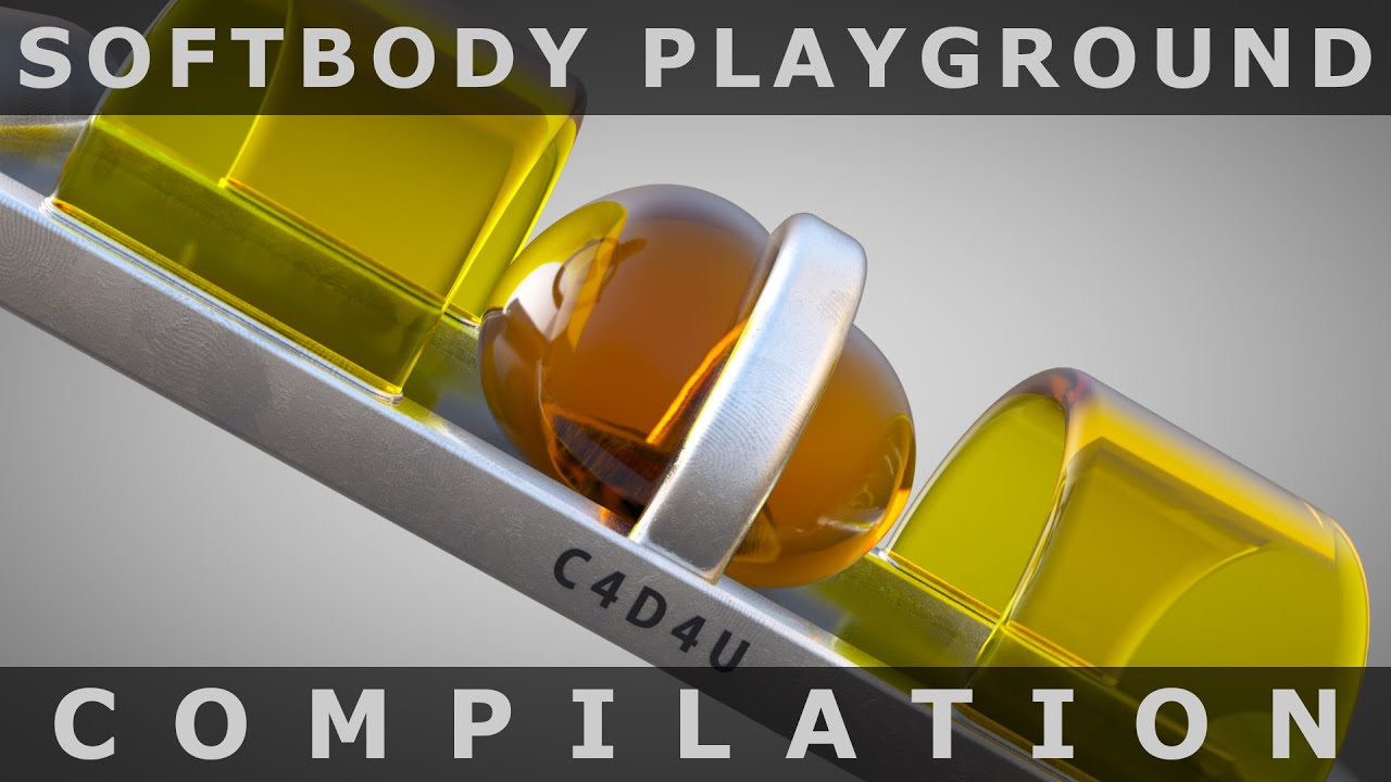 SOFTBODY PLAYGROUND Compilation ❤️😃❤️ C4D4U