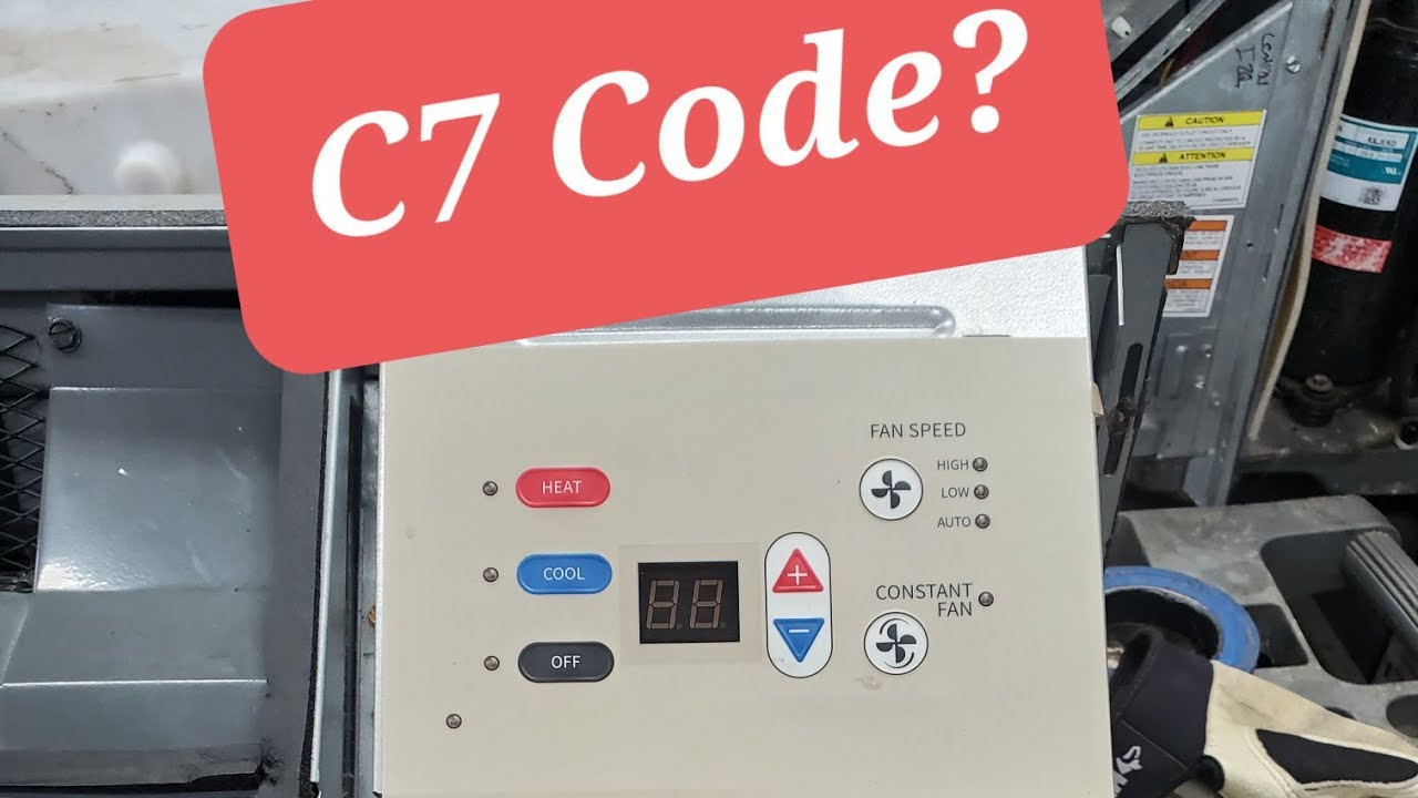C7 Code ptac not cooling