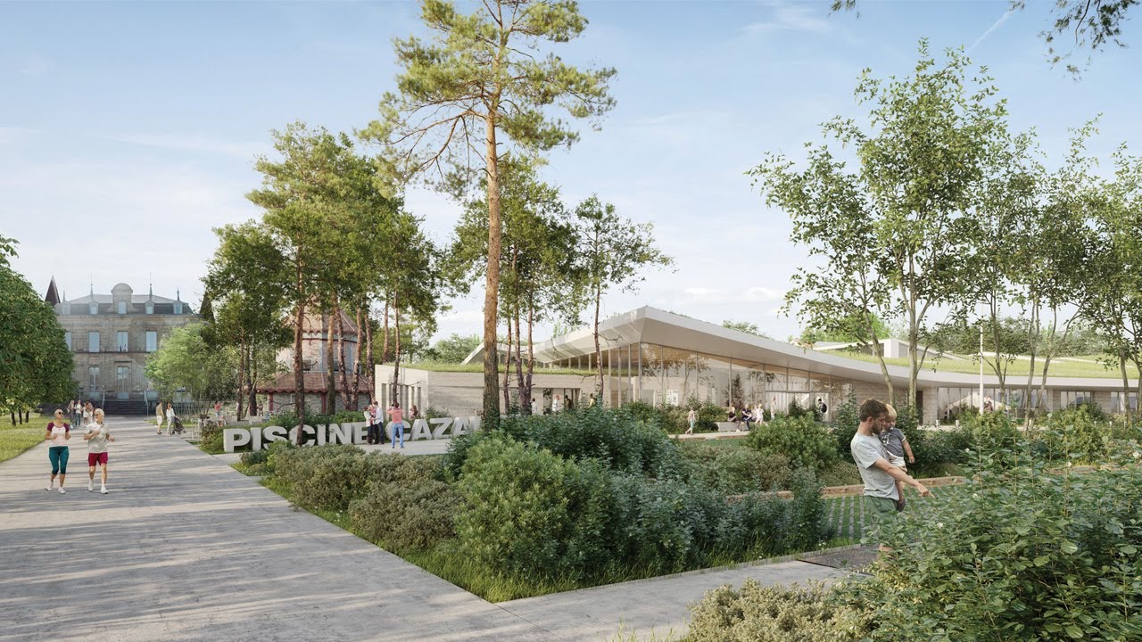 Film du futur projet de la Piscine Cazalet à Pessac (33)
