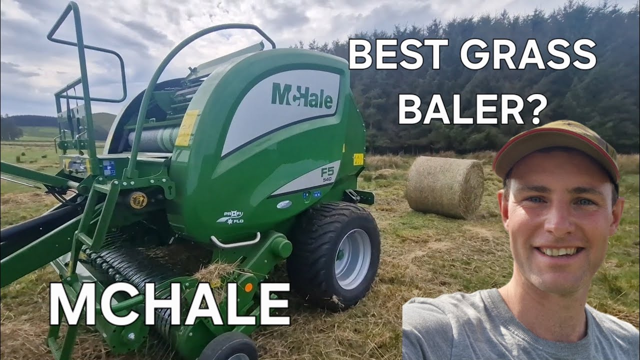 MOWING AND BALING RUSHES- ORGANIC WEED CONTROL! #farming #organic #mchale #mowing #baler 