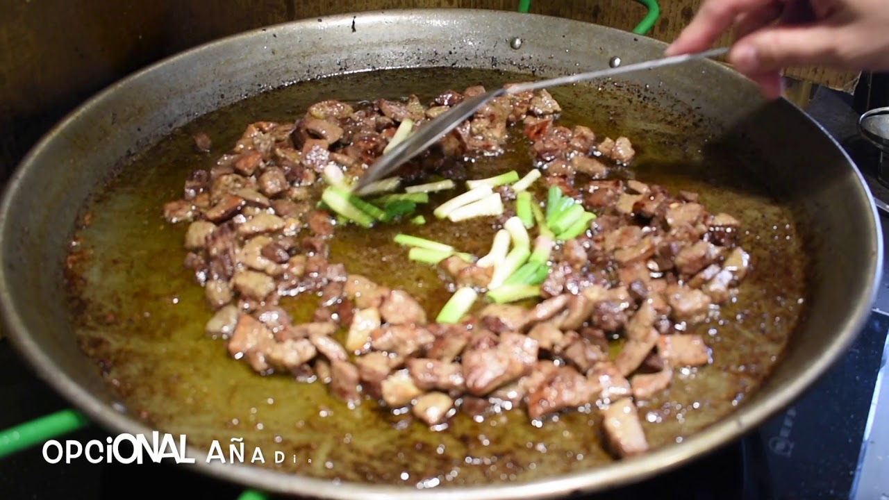 Paella de Fetge de Bou (hígado de vaca) (resumido)