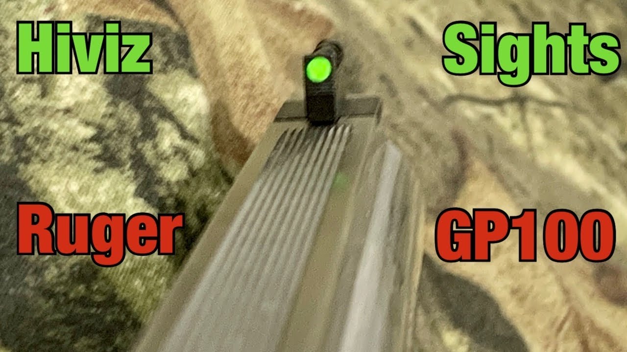 Hiviz Shooting Systems Install and Shooting for the Ruger Gp100 or Ruger Redhawk