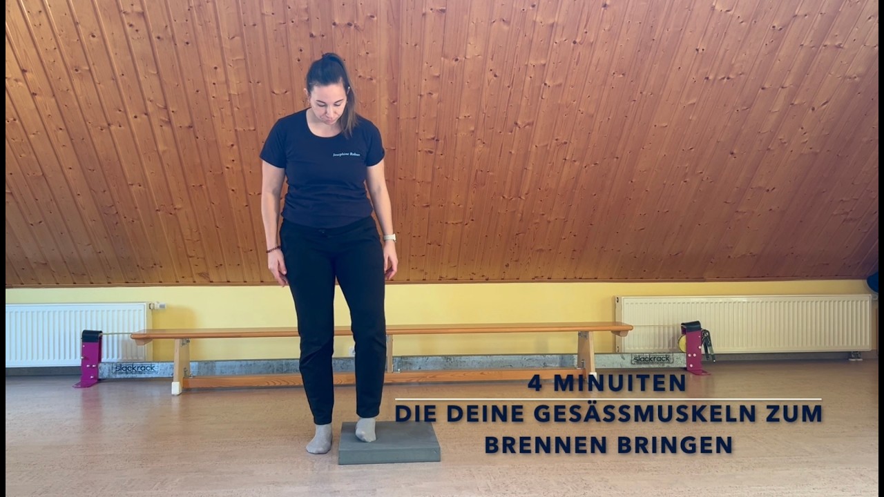 Beckenstabilität trainieren - 4 Minuten Einbeinübung für mehr Sicherheit im Alltag.