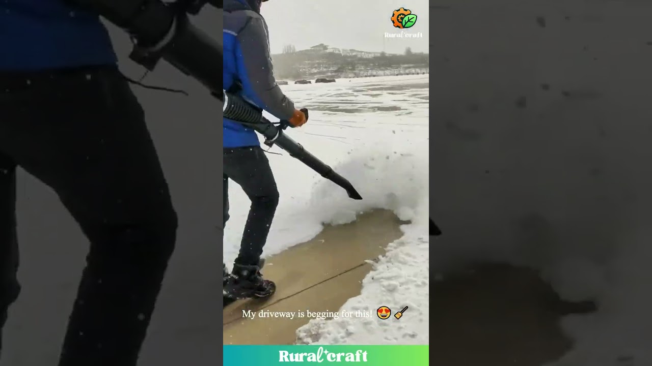 Forget Shoveling! ❄️ This GIANT Blower CLEARS Snow in Seconds! Is This the Smartest Winter Hack?!