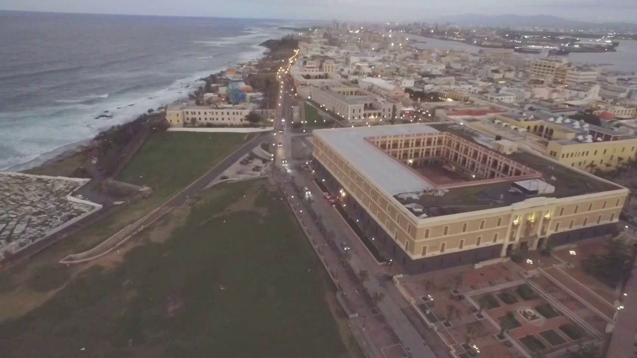 Old San Juan, Puerto Rico. Drone Footage