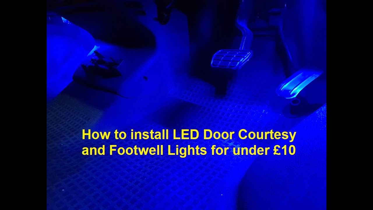 VW T4 Transporter Door Courtesy Lights and Footwell Lights....EASY MOD for UNDER £10