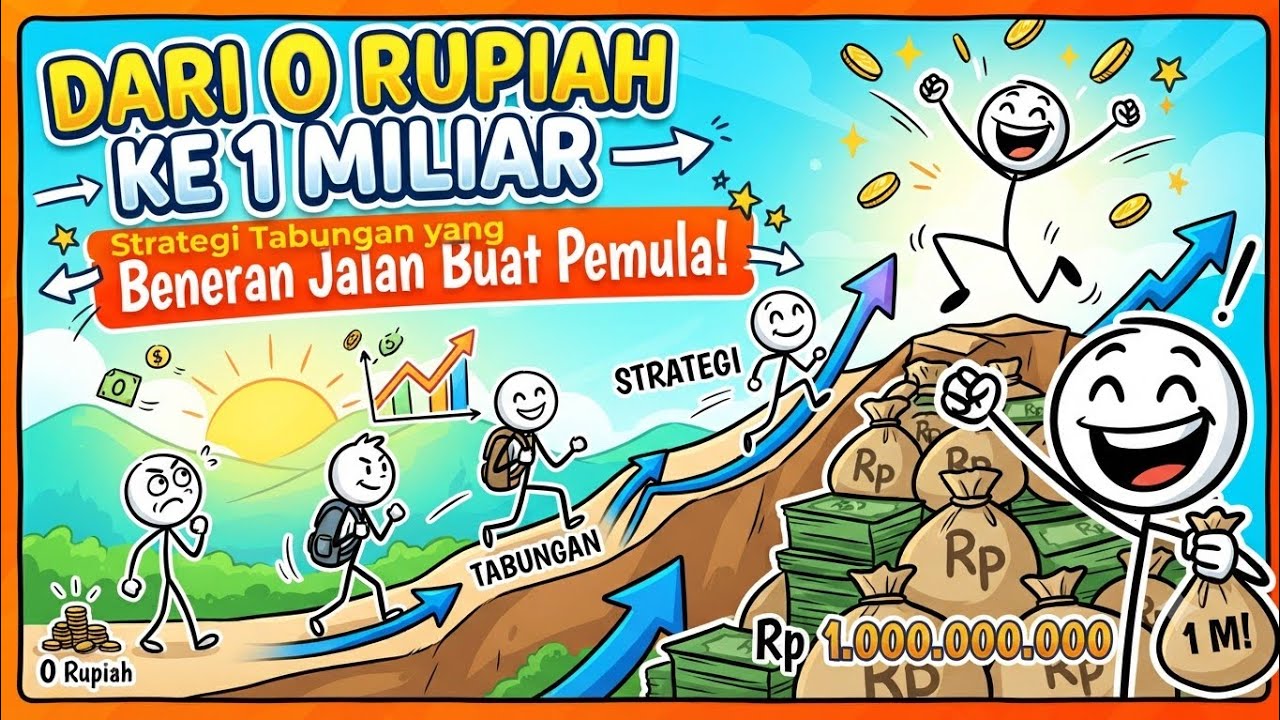 Dari 0 Rupiah ke 1 Miliar — Strategi Tabungan yang Beneran Jalan Buat Pemula!