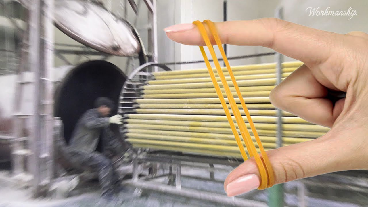 Process of Making Rubber Bands. Incredible! The Last Factory in Korea