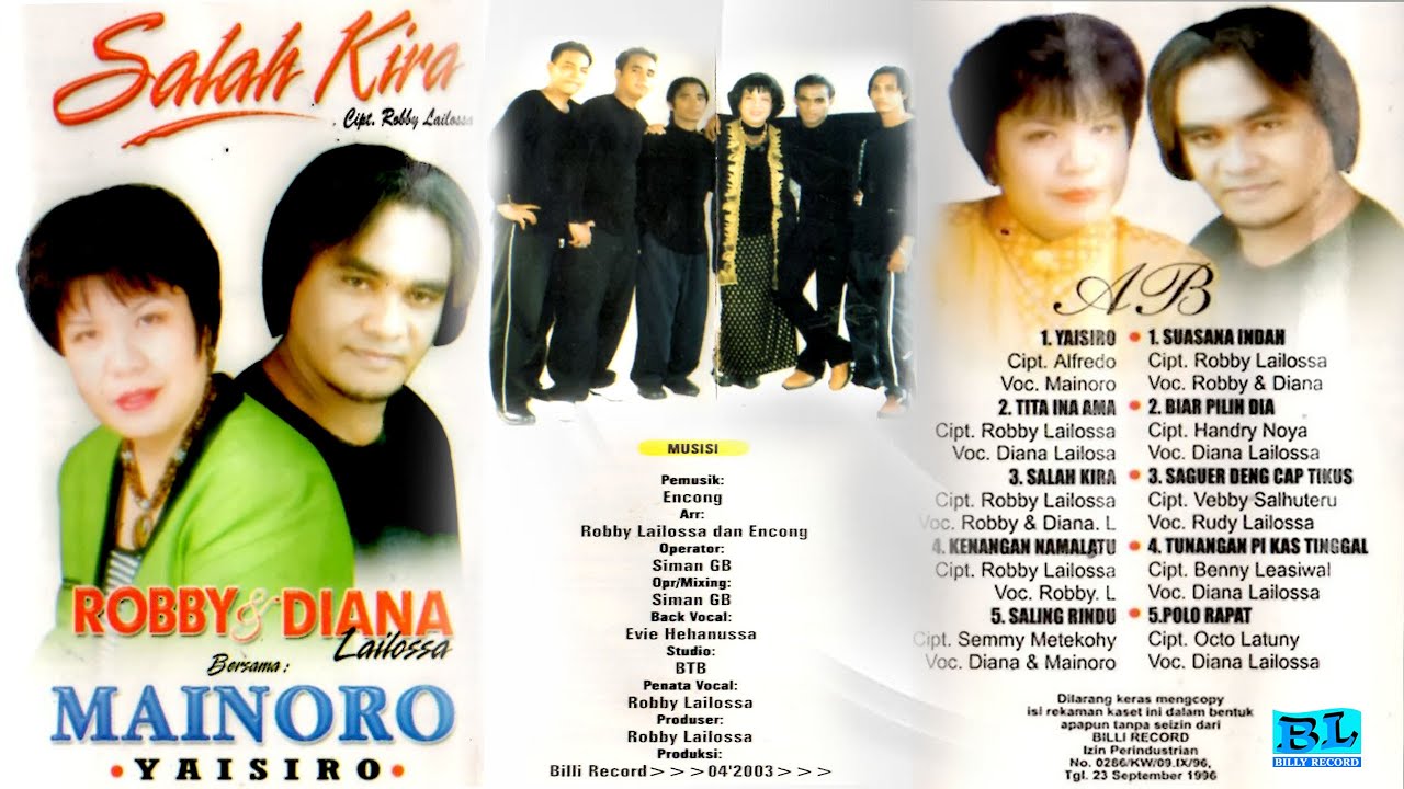 Salah Kira - ROBBY & DIANA LAILOSSA - (Full Album)