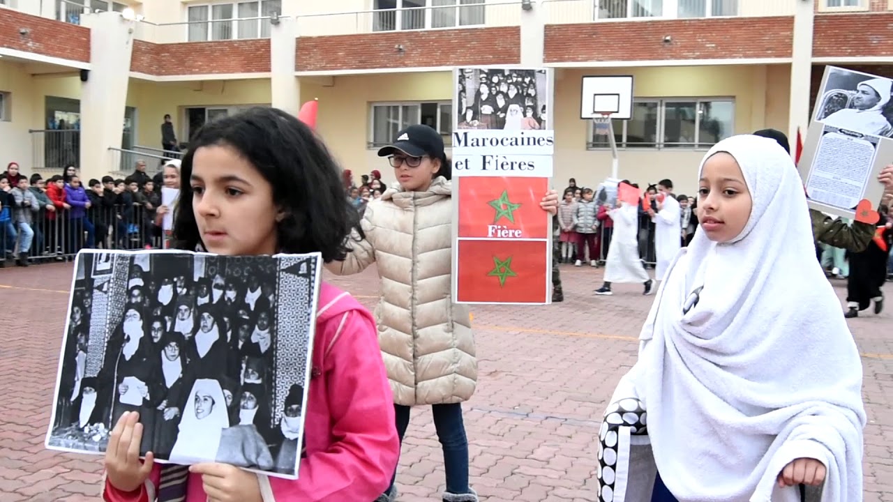 Groupe Scolaire Privé Nilufer Tanger. Le 64ème anniversaire de l'indépendance.