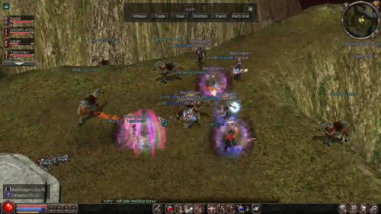 Metin2 US - Guild War - BlackDragons Vs Dangerous