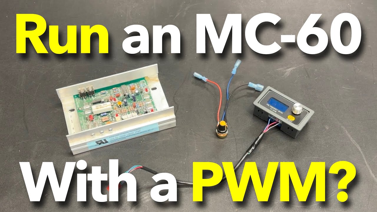 Using a PWM Signal Generator to Control an MC60 & Add Features like On/Off, Min/Max speed, & Display