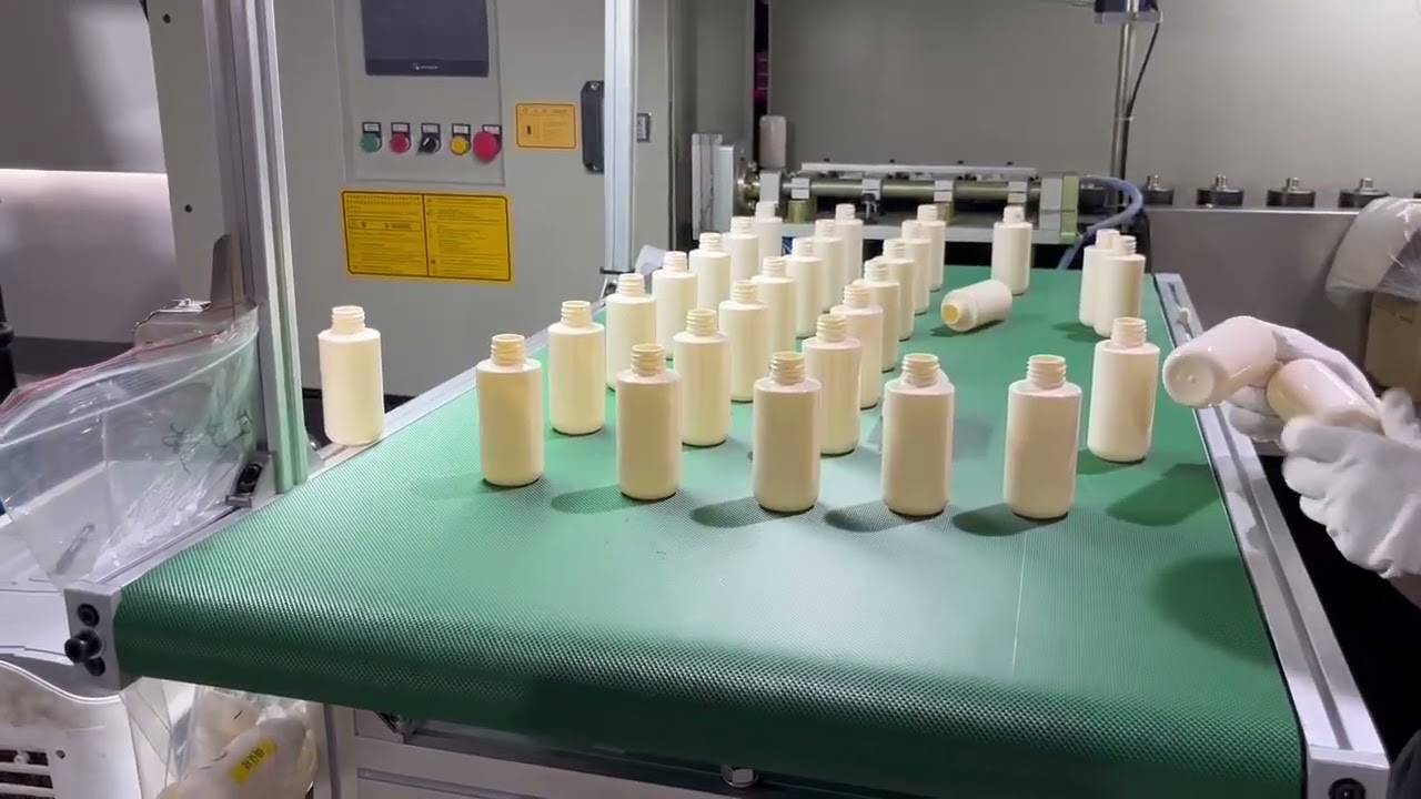 Quality inspection of spray bottle