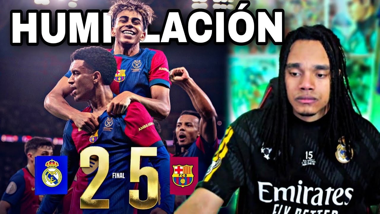 REACCION MADRIDISTA al REAL MADRID vs BARCELONA (2-5) VERGUENZA