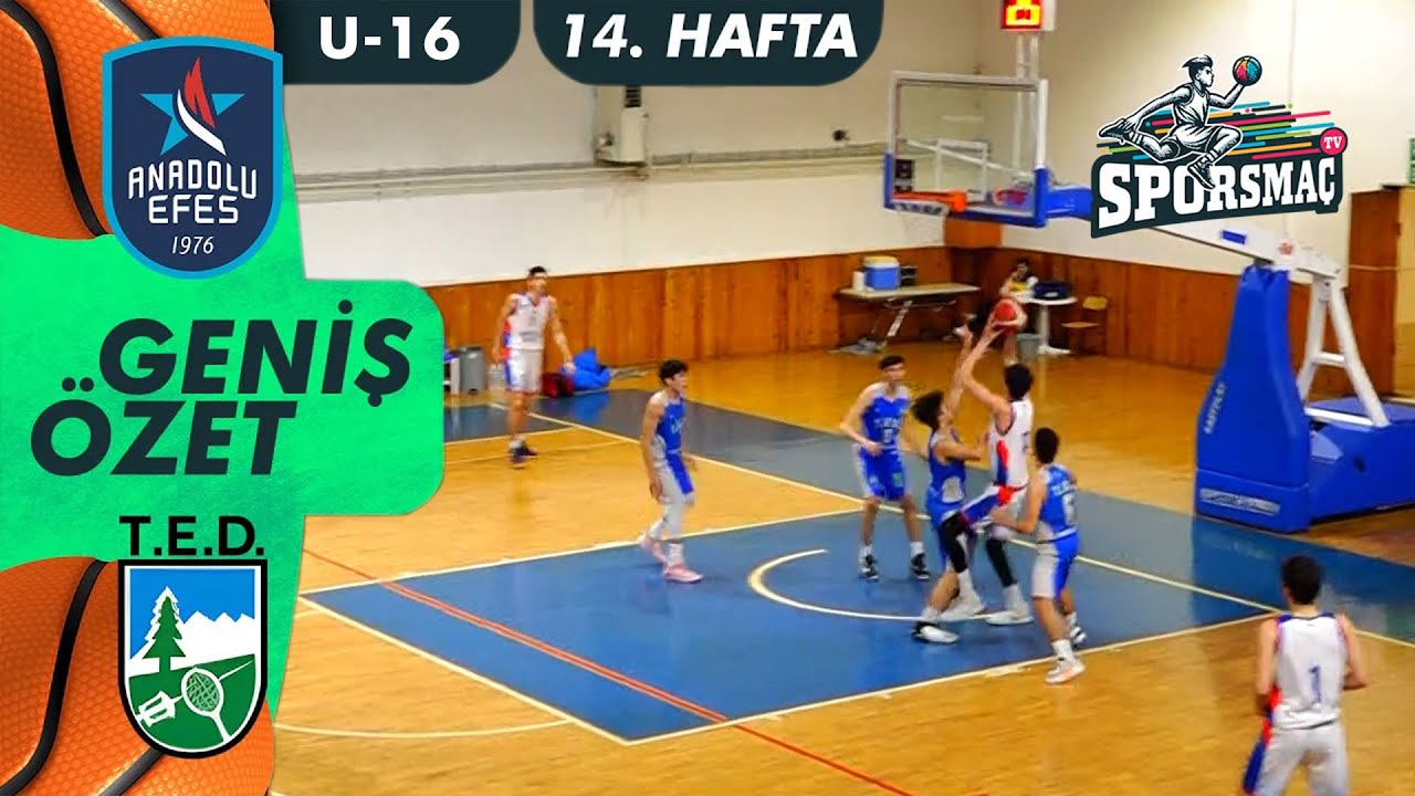 Anadolu Efes - TED | TBF Altyapı Ligi U-16 Erkekler Geniş Özet (27.12.2023)