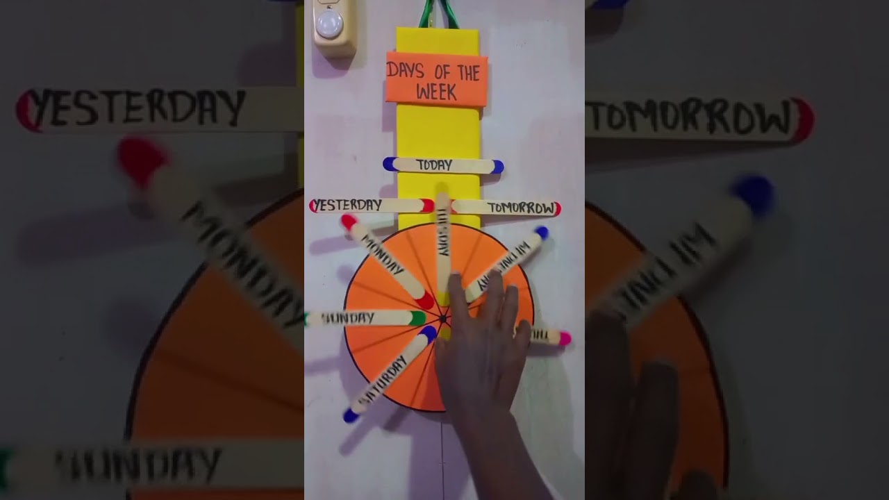 Days of the week chart for my little love 😍❤️ Learning starts at home !!! Feel free to inbox of inte