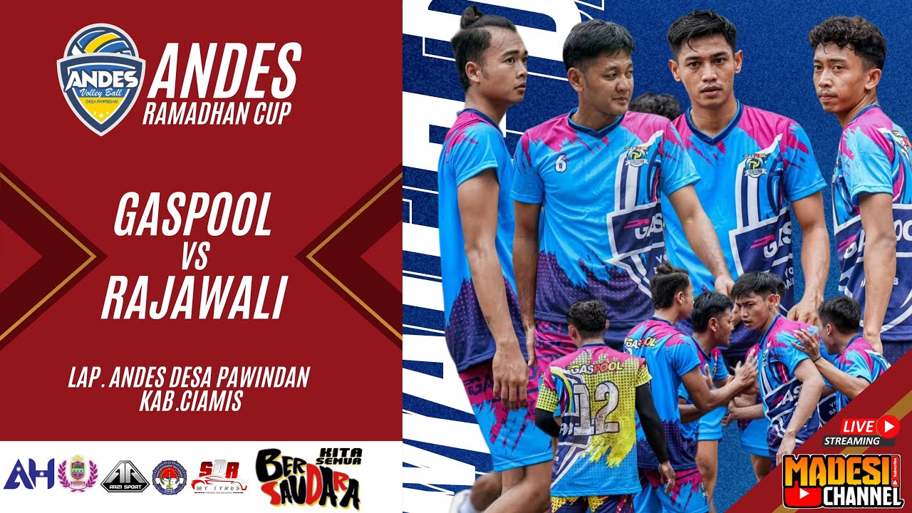LIVE!  BIG MATCH BOLA VOLI  ANDES CUP | CECEP,ADIT,SAIMA (GASPOOL) VS RAJAWALI