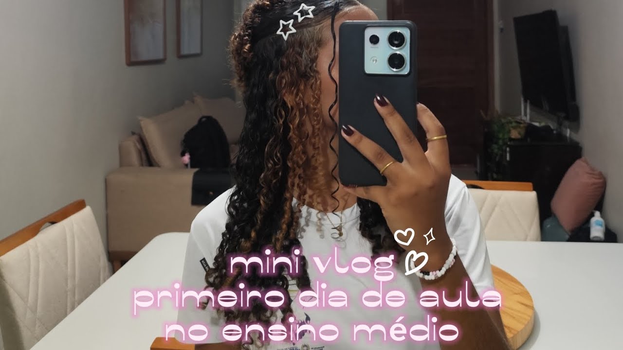 Meu primeiro dia de aula no ensino médiooo! 🥹
