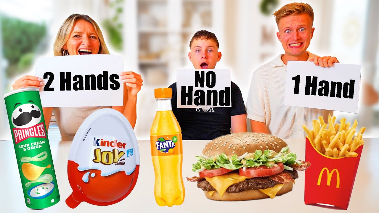 2 Hands vs 1 Hand vs NO Hand - BÖSE ÜBERRASCHUNG 😱😲  TipTapTube