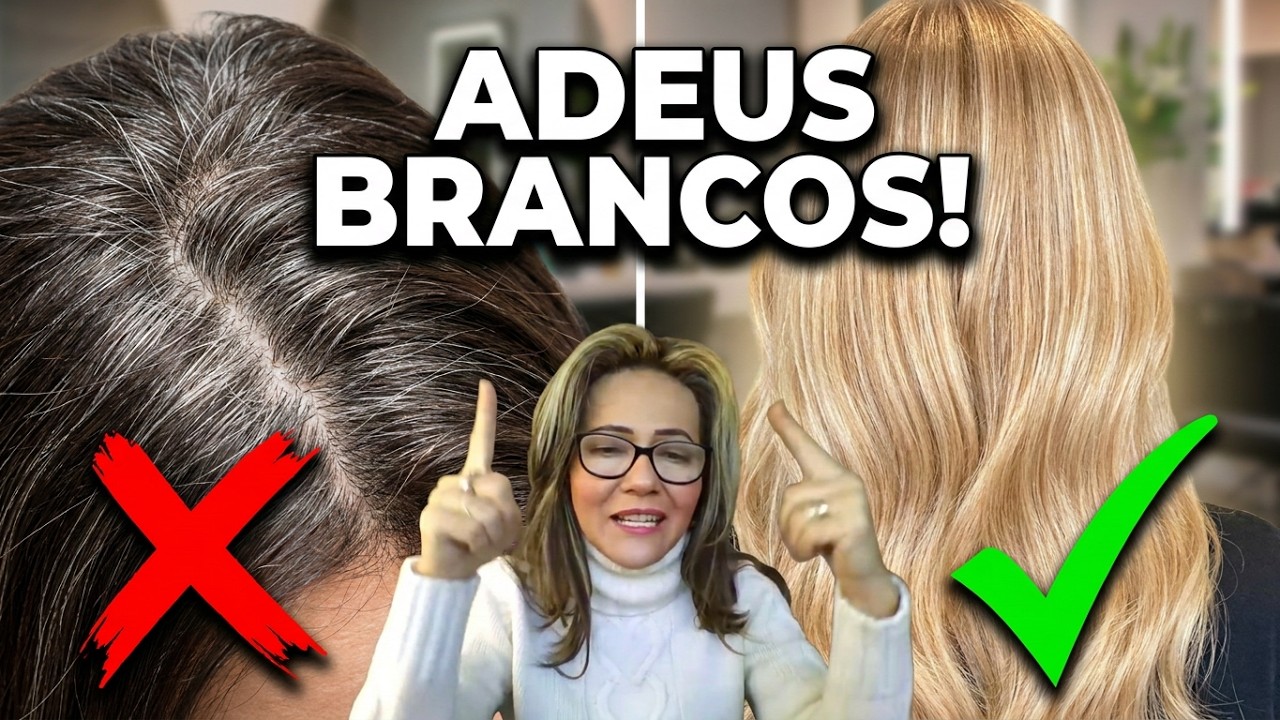 MELHOR COR DE CABELO PARA DISFARÇAR CABELOS BRANCOS E COMO MANTER A COR RADIANTE EM CASA