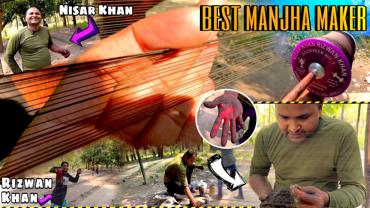 Most Hardworking Manjha Maker Of Bareilly || Full Process~Nisar Khan & Rizwan Khan || Episode-3