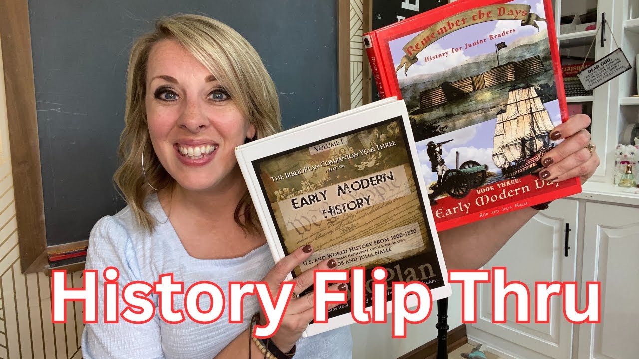 Flip thru of BIBLIOPLAN HISTORY || Family Style History and HIGH SCHOOL textbook
