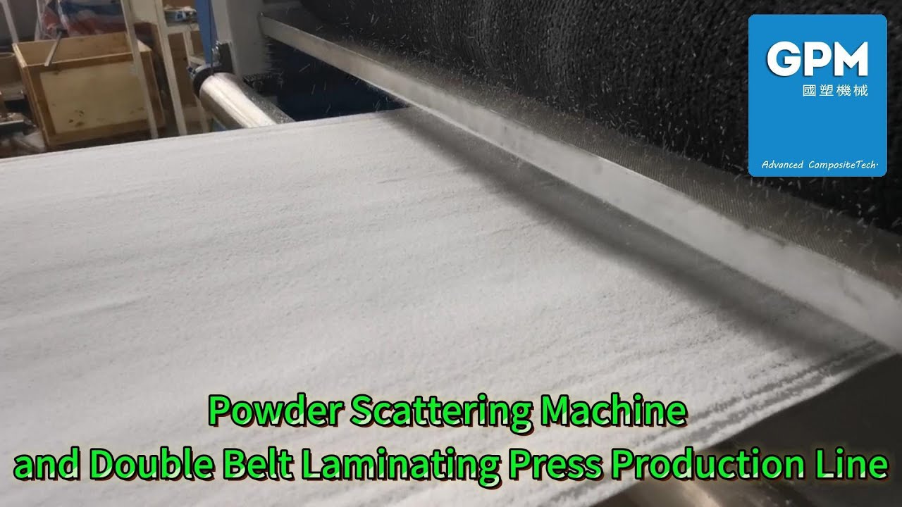 Powder Scattering Machine and Double Belt Laminating Press Production Line (Double Belt Press)