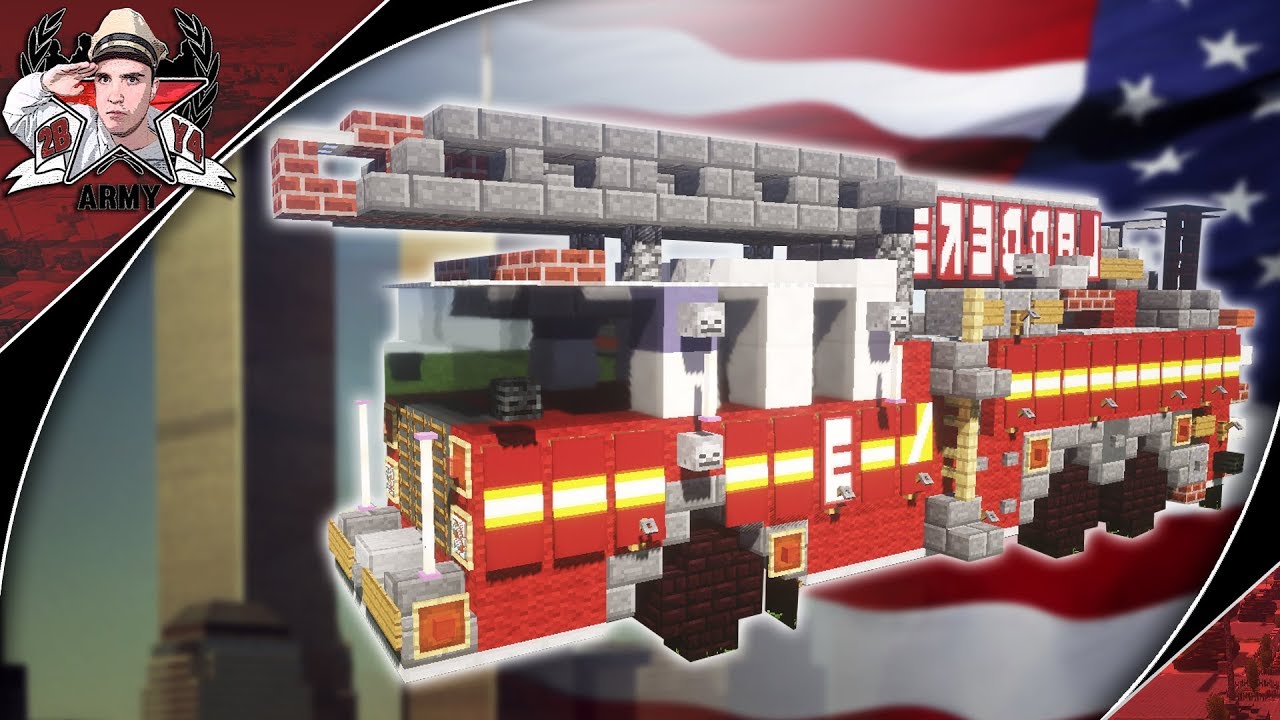 Minecraft: FDNY Ladder 3 (2001) | Aerial Ladder Fire Truck Tutorial {9/11 Dedicated}