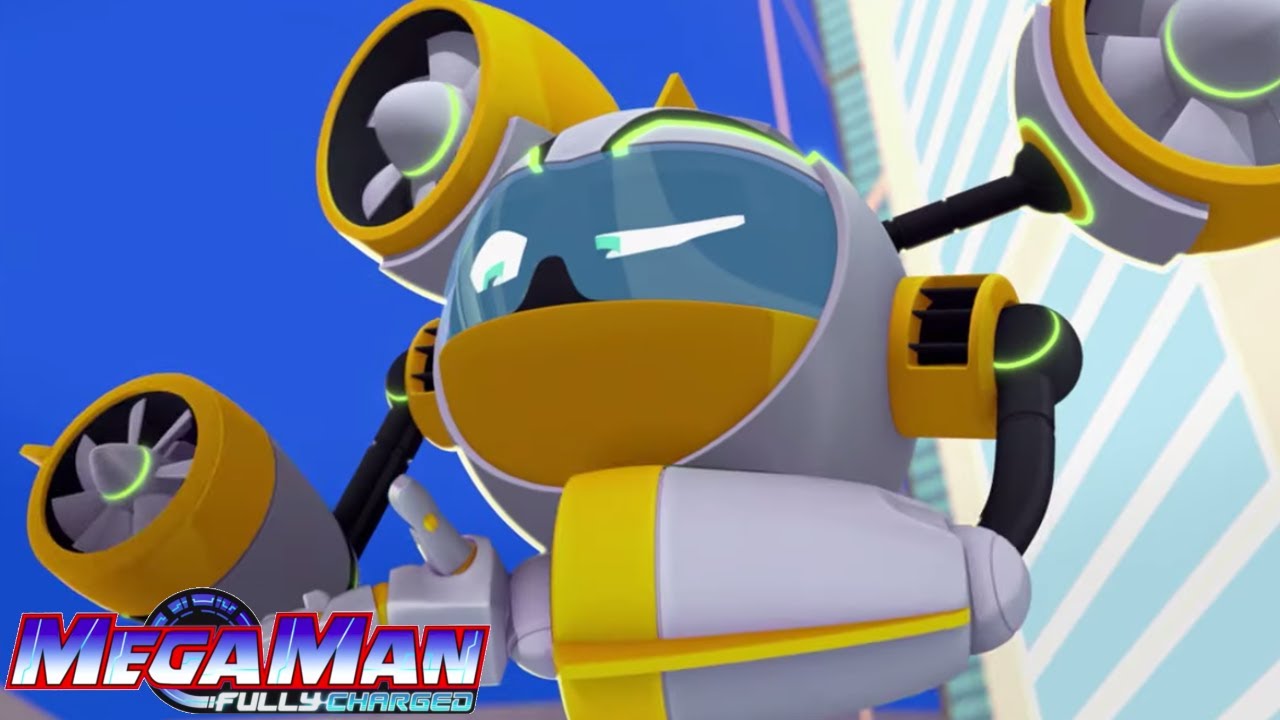 Mega Man: Fully Charged | Air Man: Best Battles Pt. 1 | Episode Compilations | NEW Compilation