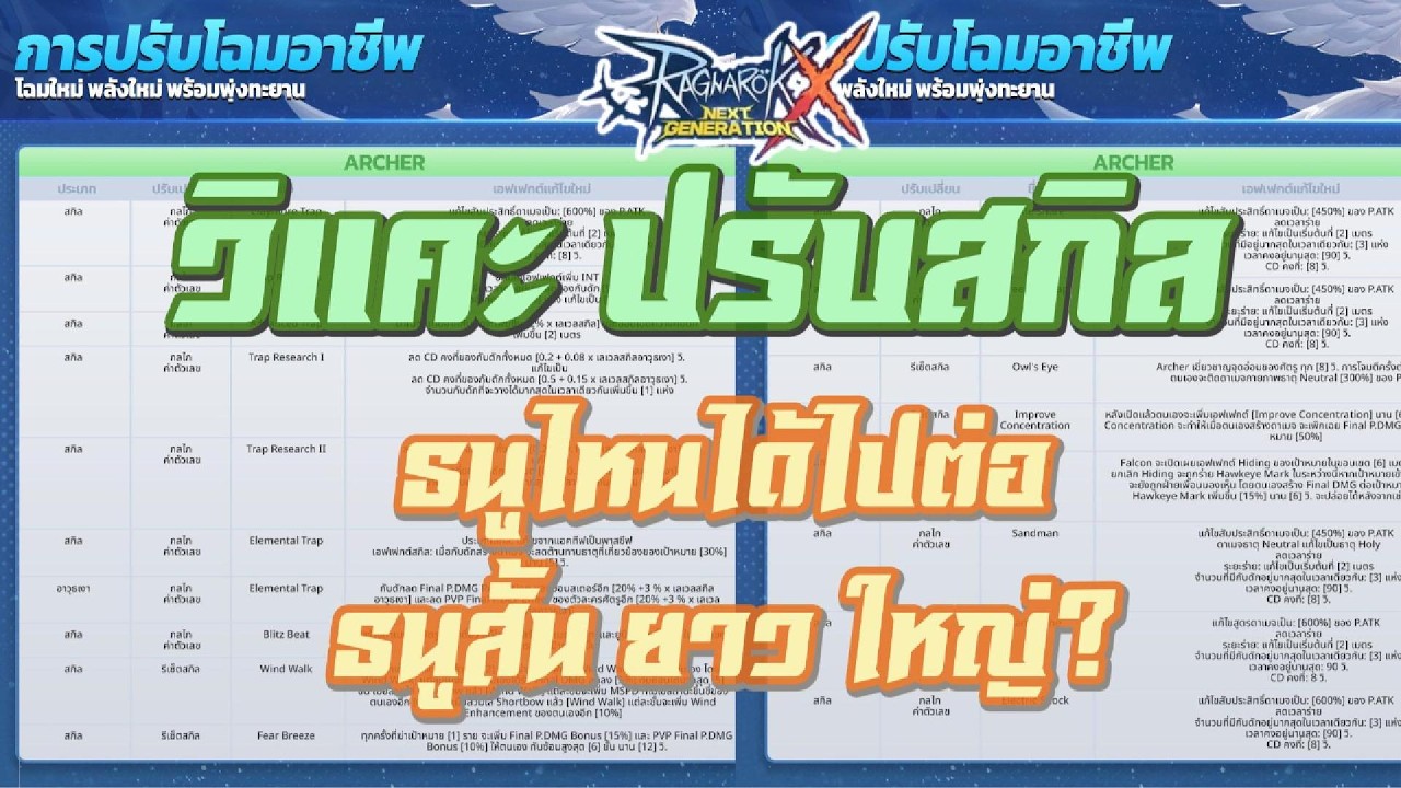 ROX : วิแคะ ปรับโฉมอาชีพ สกิล Archer เมต้าใหม่มาแล้ว