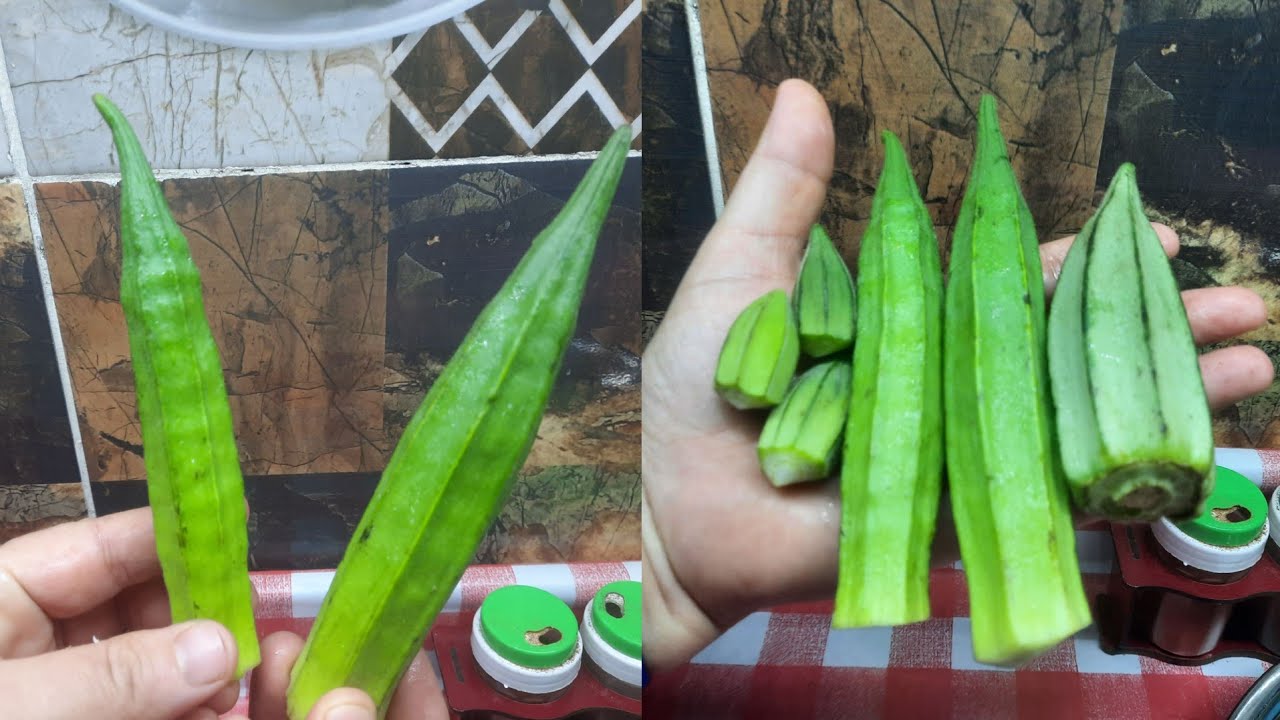 لأول مره على اليوتيوب تفريز البامية على الطريقة الصعيديه مضمونه 💯 ال 💯 🤤👌👍