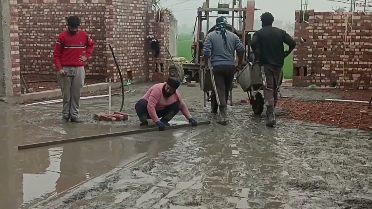 Tile lgane ke lia conkrite karne ka sahi trika