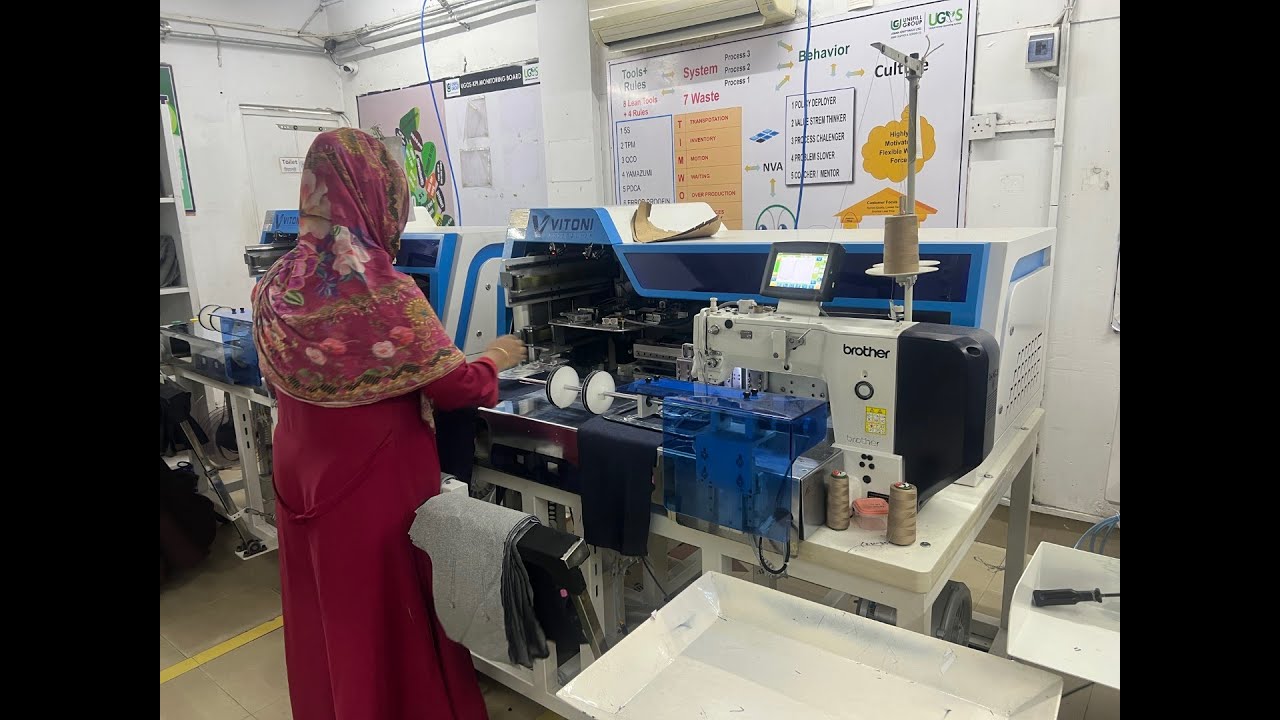 Fully Automatic Pocket Setter Machine with Reinforcement. Brand: Vitoni, Model: VT-B311-PS-SN-3323